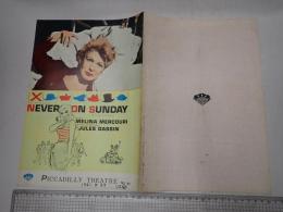 映画パンフレット 日曜はダメよ