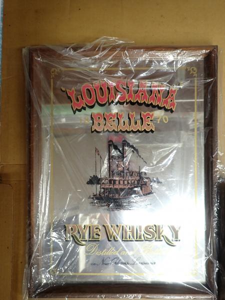 LOUISIANA BELLE RYE WHISKY ヴィンテージパブミラー 【公式通販】