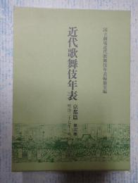  近代歌舞伎年表　京都篇　第三巻