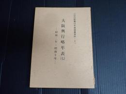 近代歌舞伎年表編集資料・4 大阪興行略年表（七）