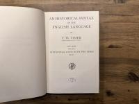 AN HISTORICAL SYNTAX OF THE ENGLISH LANGUAGE