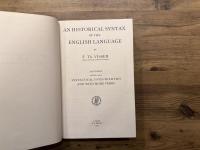 AN HISTORICAL SYNTAX OF THE ENGLISH LANGUAGE