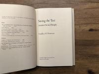 Saving the Text  Literature/Derrida/Philosophy