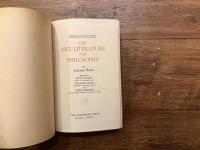 ON ART, LITERATURE AND PHILOSOPHY   EDITED BY RYUJI TANABE   TEISABURO OCHIAI  AND ICHIRO NISHIZAKI