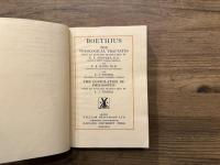 THE THEOLOGICAL TRACTATES   THE CONSOLATION OF PHILOSOPHY WITH AN ENGLISH TRANSLATION