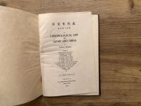 A CHRONOLOGICAL LIST OF JAPAN AND CHINA