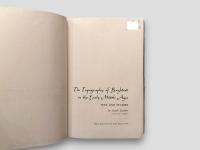 The Topography of Baghdad in the Early Middle Ages  TEXT AND STUDIES