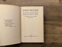 HENRY BROCKEN   HIS TRAVELS AND ADVENTURES IN THE RICH, STRANGE, SCARCE-IMAGINABLE REGIONS OF ROMANCE