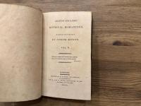 ANCIENT ENGLISH METRICAL ROMANCES,  SELECTED AND PUBLISH'D BY JOSEPH RITSON