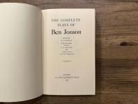 THE COMPLETE PLAYS OF Ben Jonson  EDITED BY G. A. WILKES  Based on the edition edited by C. H. HERFORD AND PERCY AND EVELYN SIMPSON    VOLUME II