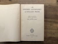 An OXFORD ANTHOLOGY of ENGLISH PROSE   CHOSEN AND EDITTED BY ARNOLD WHITRIDGE and JOHN WENDELL DODDS