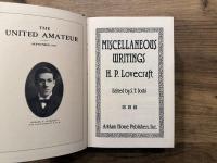 MISCELLANEOUS WRITINGS   Edited by S. T. Joshi