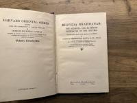 RIGVEDA BRAHMANAS: THE AITAREYA AND KAUSITAKI BRAHMANAS OF THE RIGVEDA   TRANSLATED FROM THE ORIGINAL SANSKRIT