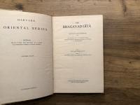 THE BHAGAVAD GITA   TRANSLATED BY INTERPRETED BY FRANKLIN EDGERTON    VOL.1 TEXT AND TRANSLATION  VOL.2 INTERPRETATION AND ARNOLD'S TRANSLATION  BOUND IN ONE BOOK