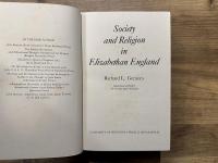 Society and Religion in Elizabethan England