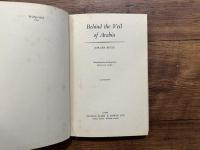 Behind the Veil of Arabia    Translated from the Danish by REGINALD SPINK