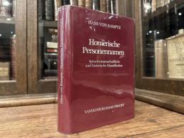 Homerische Personennamen   Sprachwissenschaftliche und historische Klassifikation