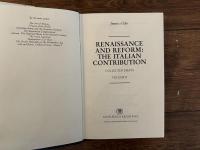RENAISSANCE AND REFORM: THE ITALIAN CONTRIBUTION   COLLECTED ESSAYS  VOLUME II
