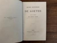 OEUVRES SCIENTIFIQUES DE GOETHE     ANALYSEES ET APRRECIEES PAR ERNEST FAIVRE