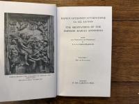 THE MEDITATIONS OF THE EMPEROR MARCUS ANTONINUS   EDITED WITH TRANSLATION AND COMMENTARY BY A. S. L. FARQUHARSON  IN 2 VOLUMES
