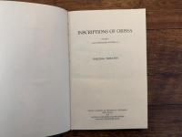 INSCRIPTIONS OF ORISSA  VOLUME I  ( CIRCA FIFTH-EIGHTH CENTURIES A.D. )