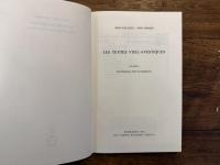 LES TEXTES VIEIL-AVESTIQUES   VOLUME I  Introduction, texte et traduction   VOLUME II  Repertoires grammaticaux et lexique
