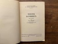TEXTES SANSKRITS   choisis et presentes par Jean VARENNE