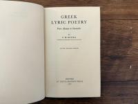 GREEK LYRIC POETRY  From Alcman to Simonides