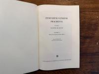 STOICORVM VETERVM FRAGMENTA     COLLEGIT  IOANNES AB ARNIM