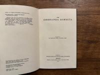 THE SACRED BOOKS OF THE HINDUS    Translated by various Sanskrit Scholars.    VOLUME XV. PART II.  THE YOGA SASTORA   GHERANDA SAMHITA