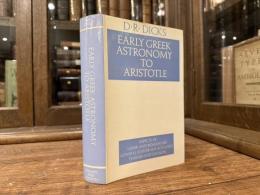 EARLY GREEK ASTRONOMY to Aristotle
