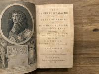 THE GENUINE REMAINS IN VERSE and PROSE OF Mr. SAMUEL BUTLER, AUTHOR of HUDIBRAS.  Published from the ORIGINAL MANUSCRIPTS, formerly in the Possession of W. Longueville, With NOTES By R. THYER   IN TWO VOLUMES.