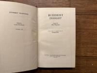 BUDDHIST INSIGHT   Essays by Alex Wayman   EDITED WITH AN INTRODUCTION BY George Elder