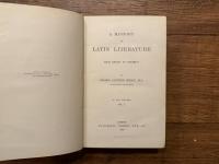 A HISTORY OF LATIN LITERATURE FROM ENNIUS TO BOETHIUS