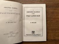 A SIMPLIFIED GRAMMAR OF THE PALI  LANGUAGE