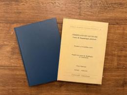 FERDINAND DE SAUSSURE  Cours de linguistique generale  Premier et troisieme cours   d'apres les notes de Riedlinger et Constantin   Texte etabli par EISUKE KOMATSU