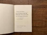 HYSTERIA FROM FREUD TO LACAN   Body and Language in Psychoanalysis    TRANSLATED BY Catherine Porter   FOREWORD BY Ned Lukacher
