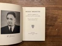 HINDU MEDICINE     EDITED WITH A FOREWORD AND PREFACE BY LUDWIG EDELSTEIN