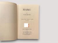 HAIKU  Volume One: Eastern Culture  Volume Two: Spring  Volume Three: Summer-Autumn  Volume Four: Autumn-Winter
