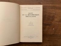 KANT ET LA METAPHYSIQUE SPECULATIVE