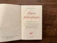 OEuvres philosophiques III  LES DERNIERS ECRITS