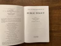 THE OXFORD HANDBOOK OF PUBLIC POLICY