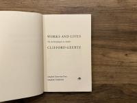 WORKS AND LIVES   The Anthropologist as Author