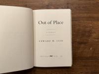 Out of Place   A MEMOIR