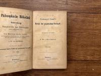Immanuel Kant's Kritik der praktischen Vernunft.  Herausgegeben und erlautert von J. K. v. Kirchmann. Dritte Auflage [WITH] Immanuel Kant's Kritik der Urtheilskraft. II Auflage.  BOUND IN ONE VOLUME