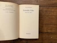 Entweder/Oder   Erster Teil・Band 1& 2    Zweiter Teil・Band 1