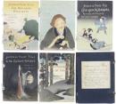 Japanese Fairy Tales. Rendered into English by Lafcadio Hearn. 「日本昔噺」 小泉八雲縮緬本 　The Boy who Drew Cats; The Old Woman who Lost Her Dumpling; Chin Chin Kobakama; The Goblin Spider; The Fountain of Youth.
