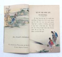 Japanese Fairy Tales. Rendered into English by Lafcadio Hearn. 「日本昔噺」 小泉八雲縮緬本 　The Boy who Drew Cats; The Old Woman who Lost Her Dumpling; Chin Chin Kobakama; The Goblin Spider; The Fountain of Youth.
