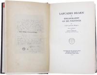 Lafcadio Hearn: A Bibliography of His Writings. With an introduction by Sanki Ichikawa. 小泉八雲書誌　