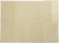 　「団子をなくしたおばあさん」中間草稿　小泉(八雲)家旧蔵　
"The Old Woman Who Lost Her Dumpling" Lafcadio Hearn's autograph draft.